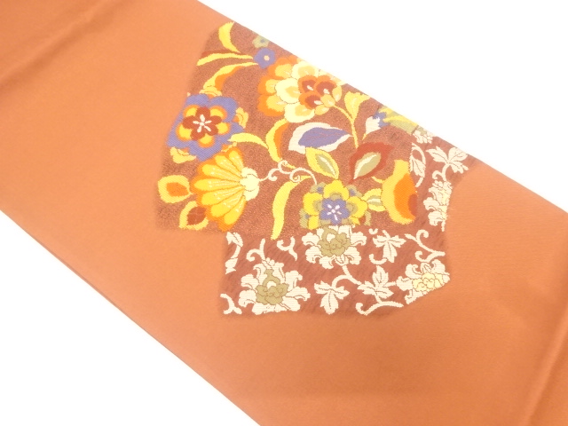 JAPANESE FUKURO OBI / WOVEN FLORAL SARASA